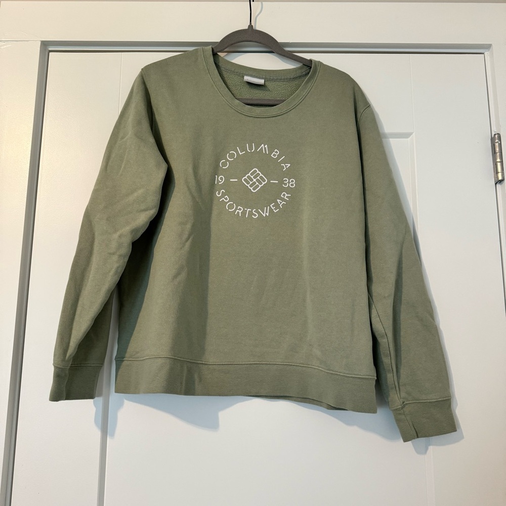 Columbia Sportswear size XL crewneck green sweatshirt